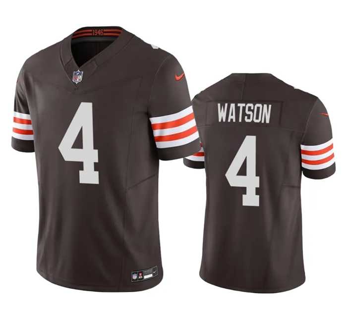 Men & Women & Youth Cleveland Browns #4 Deshaun Watson Brown 2023 F.U.S.E. Vapor Untouchable Limited Stitched Jersey